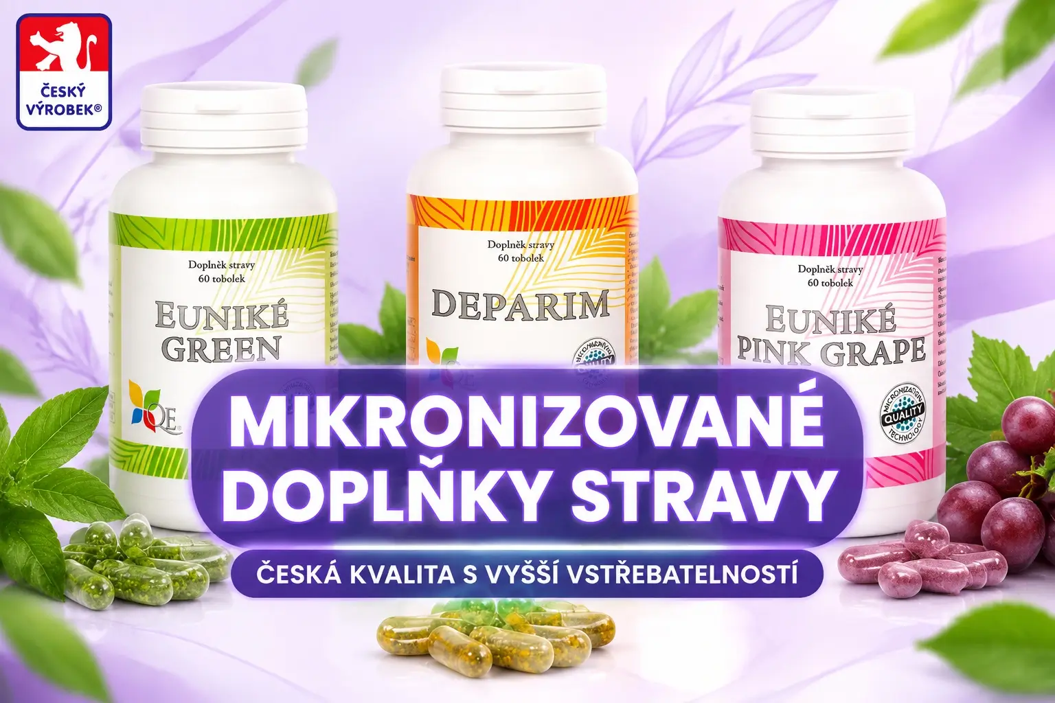 České bioaktivní doplňky stravy Euniké