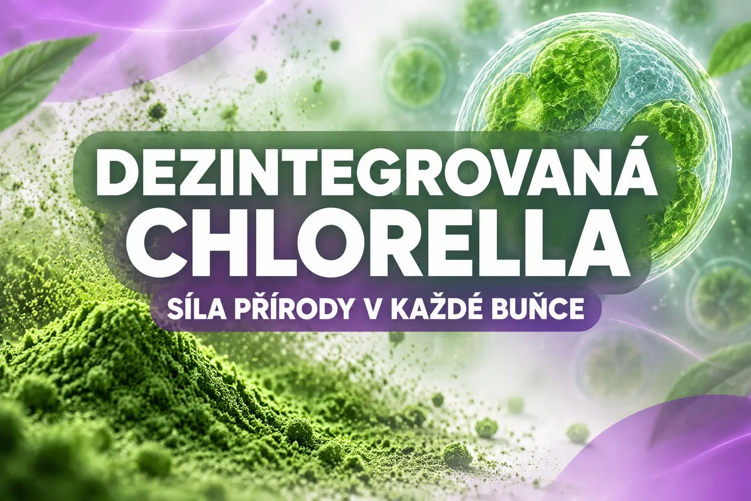 Dezintegrovaná chlorella – přírodní detoxikace