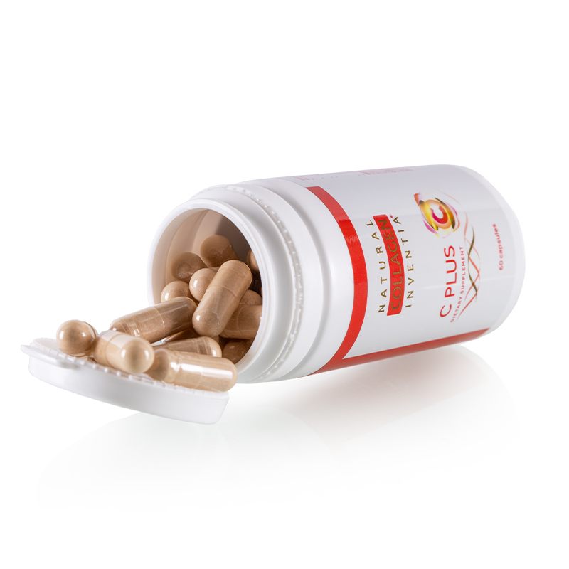 VITAMIN C PLUS přírodní levotočivý Inventia 60 kapslí (šípková růže, Goji - Kustovnice, Momordika)