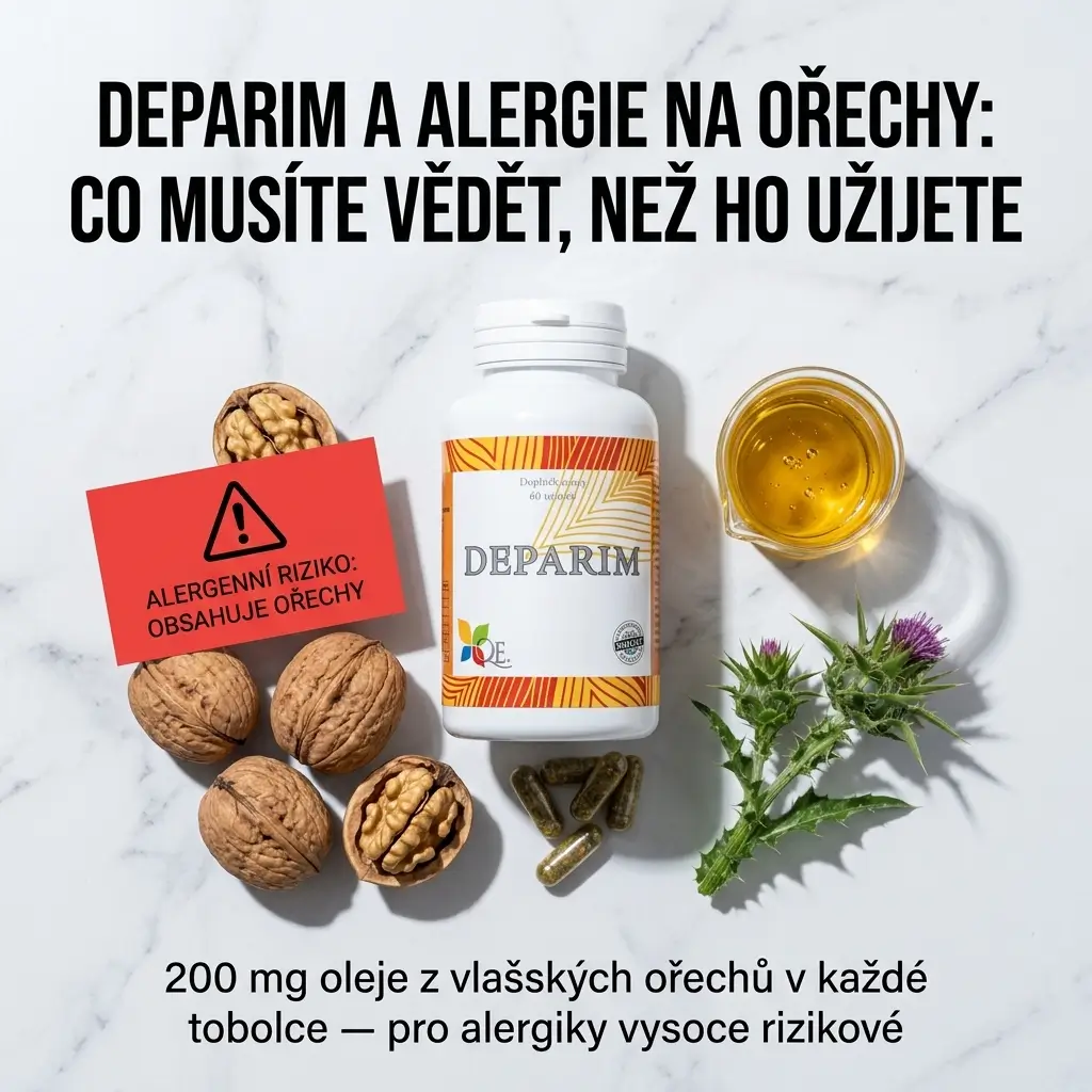 Mohou alergici na vlašské ořechy užívat Deparim?