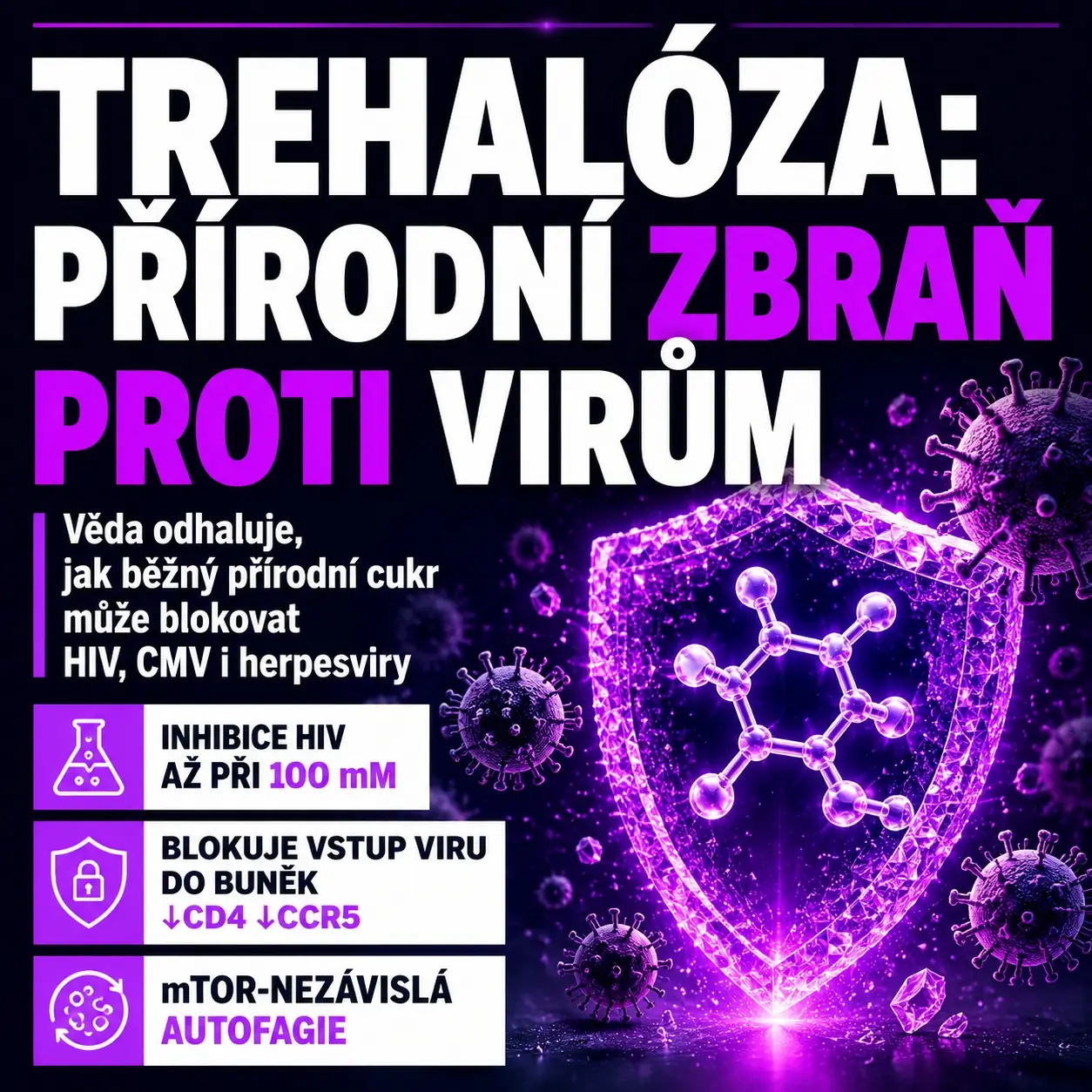Trehalóza - slibná farmaceutická látka