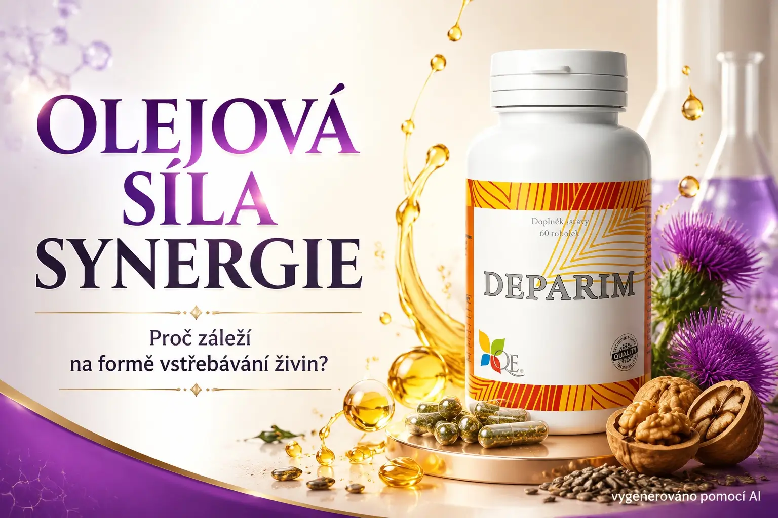 Proč zvolit olejové složky v doplňcích stravy? Poznejte sílu českého DEPARIMU