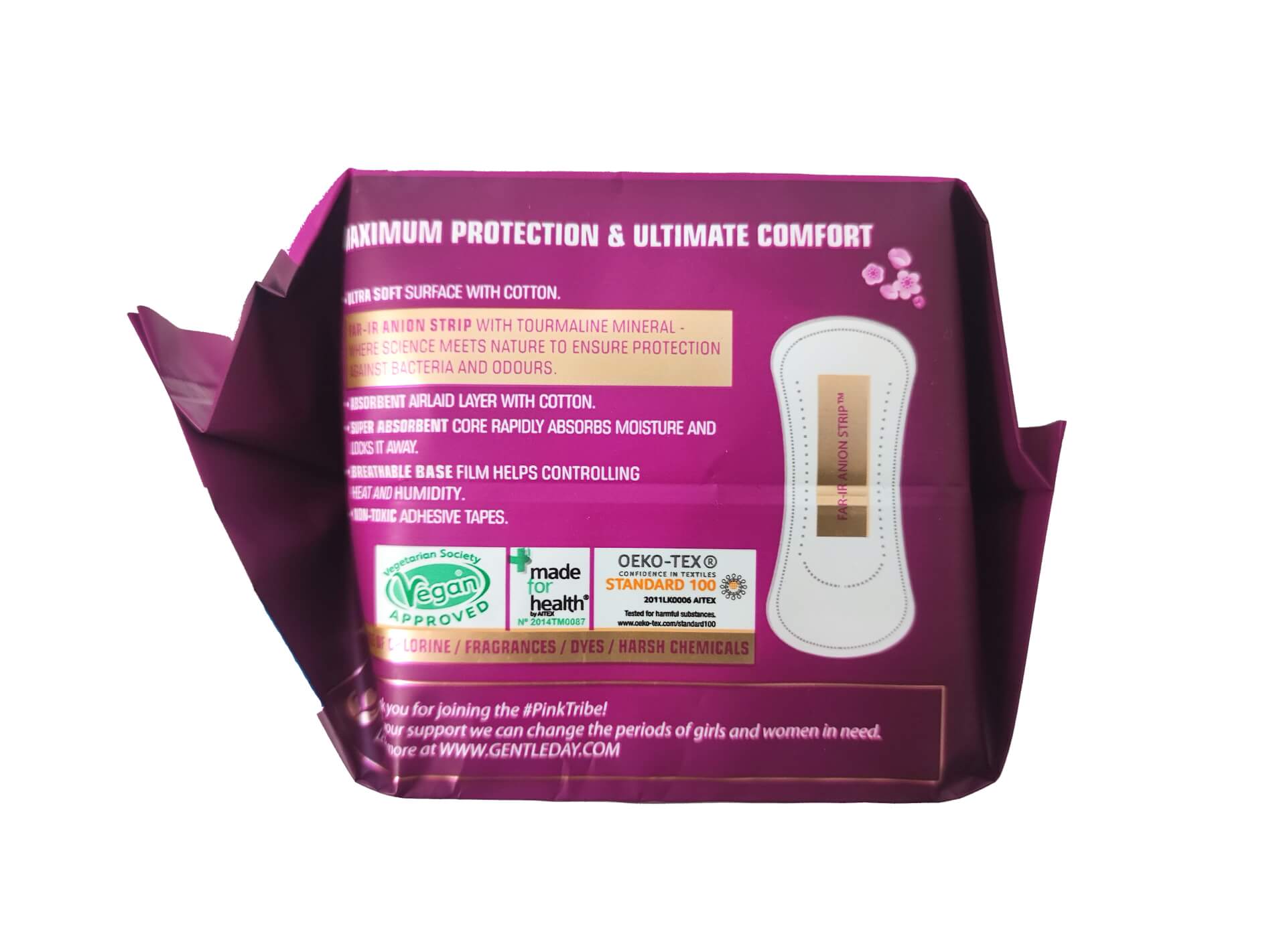 ABSORPČNÍ INTIMKY antibakteriální anionové slipové vložky GENTLE DAY | 20 ks v balení