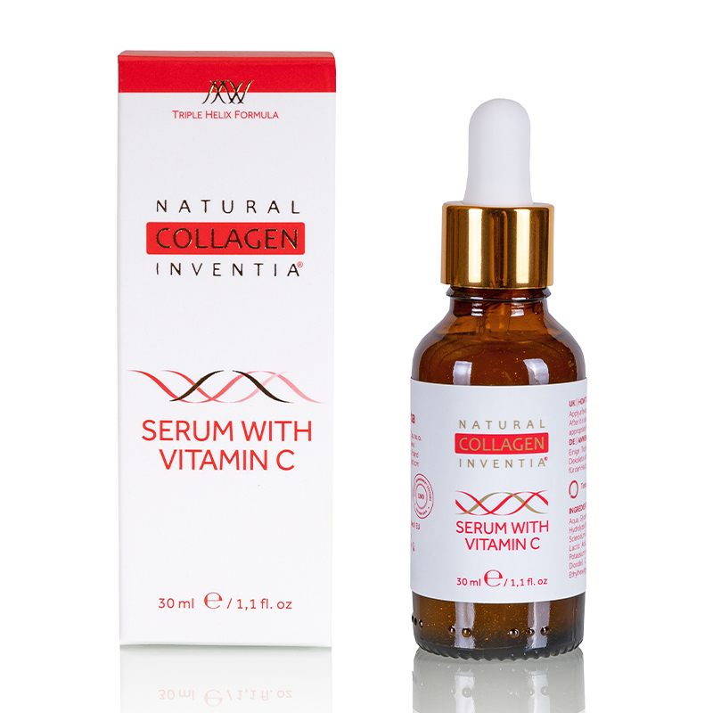 ROZJASŇUJÍCÍ SÉRUM s vitaminem C a živým kolagenem 30 ml pro rozjasnění a zpevnění pleti