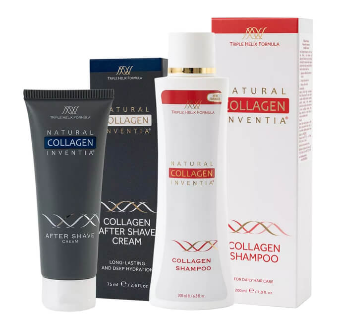 KOSMETICKÁ SADA pro MUŽE s živým kolagenem na pleť i vlasy