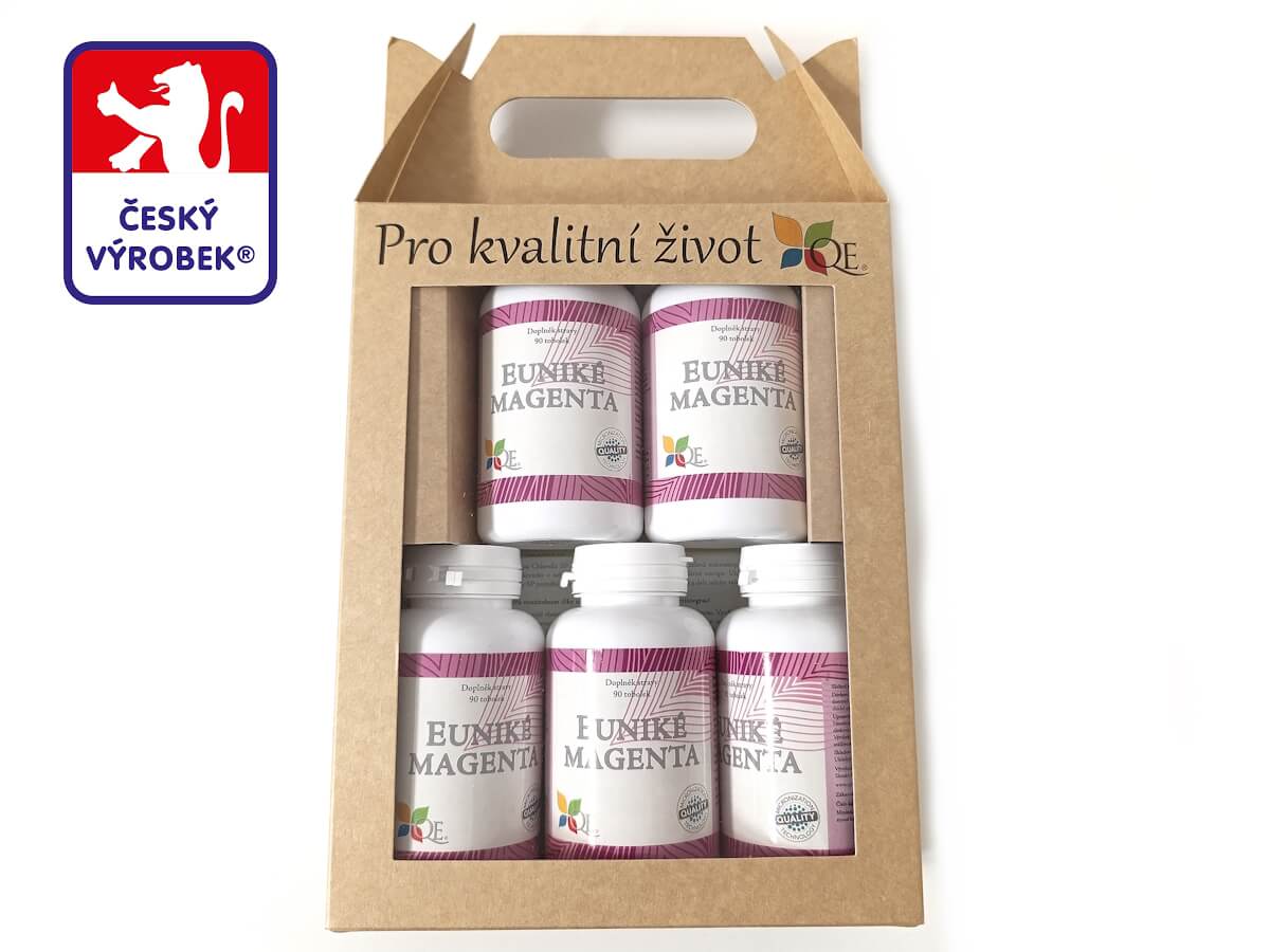 EUNIKÉ MAGENTA - přírodní antidepresivum z magnólie 5 balení (450 tobolek) dárková sada