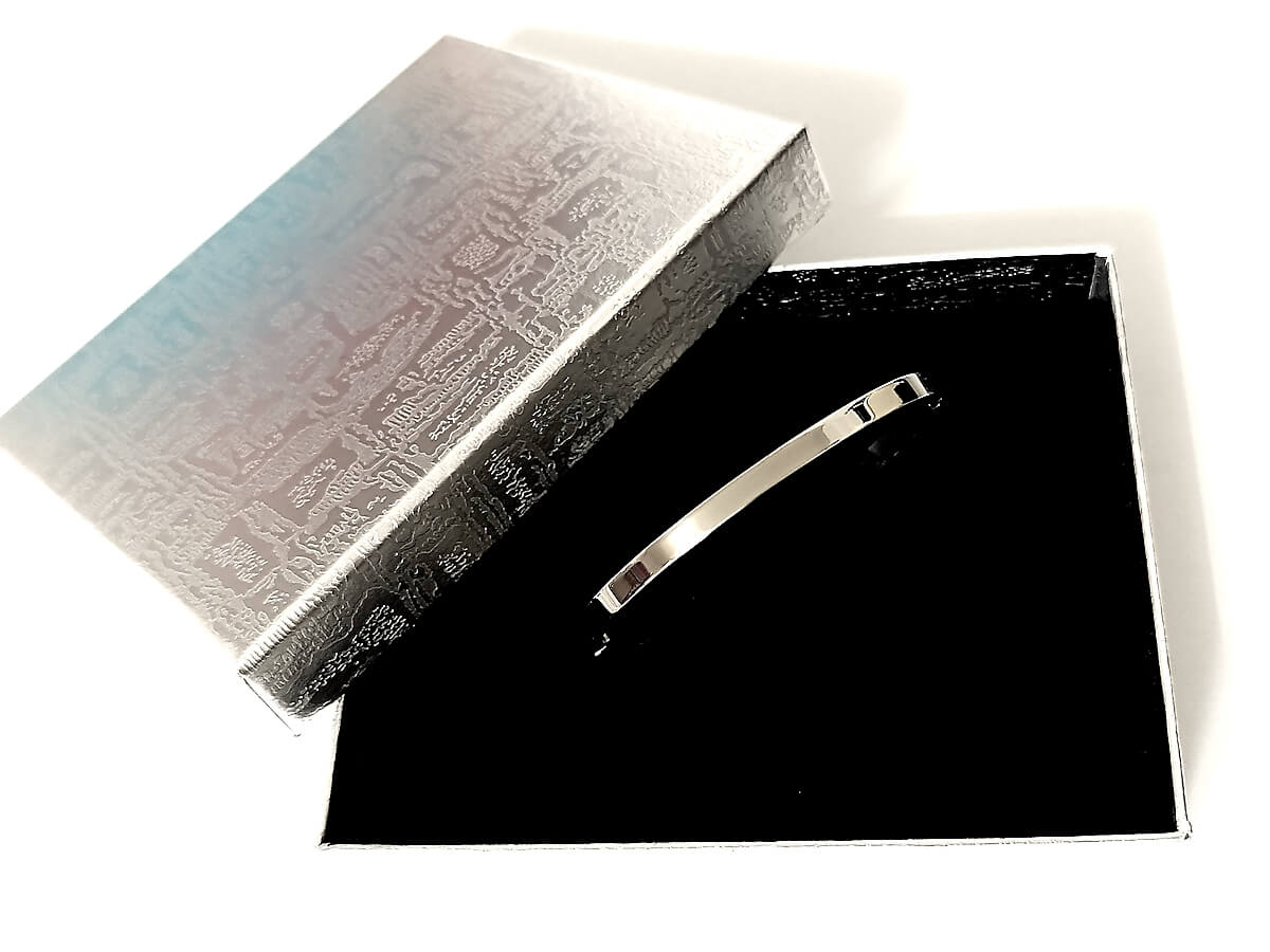 Náramek z chirurgické oceli KRUH N33 + krabička