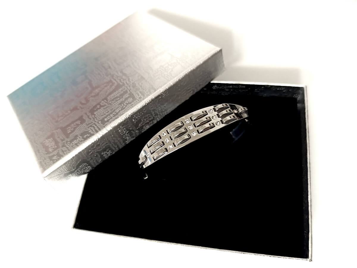 Náramek z chirurgické oceli SAMPLE N34 + krabička