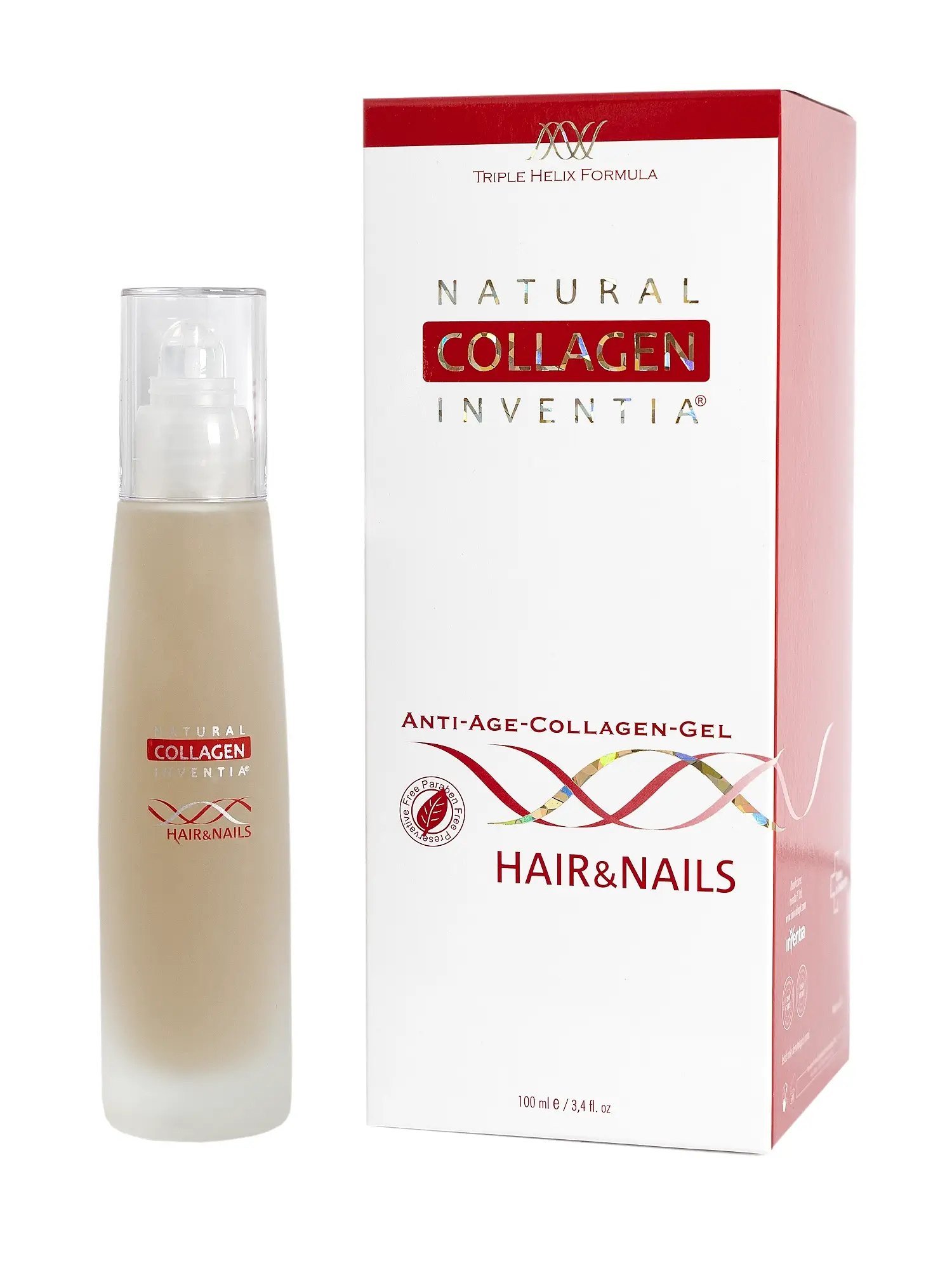 ŽIVÝ KOLAGEN na vlasy a nehty Inventia HAIR NAILS | 100 ml