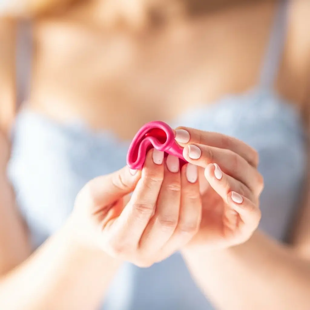 MENSTRUAČNÍ KALÍŠEK Genial Day z hypoalergenního termoplastického elastomeru lékařské kvality - LARGE (L)