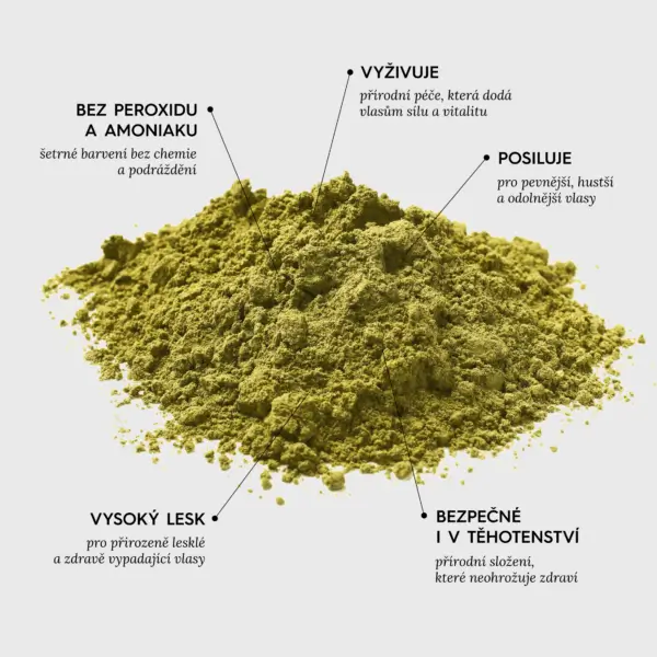 BARVA NA VLASY přírodní henna LIGH BROWN Voono - medová světle hnědá | 100 g