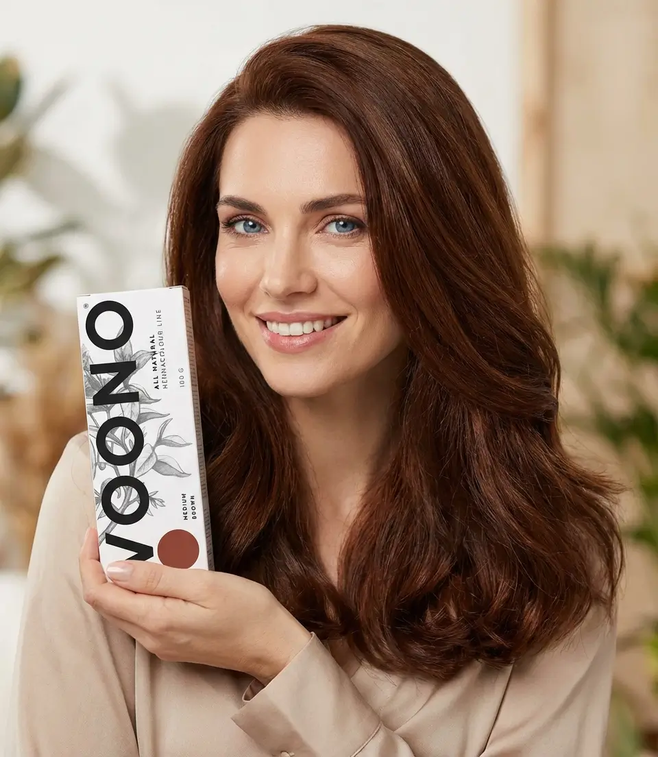 BARVA NA VLASY přírodní henna MEDIUM BROWN Voono - čokoládová hnědá | 100 g