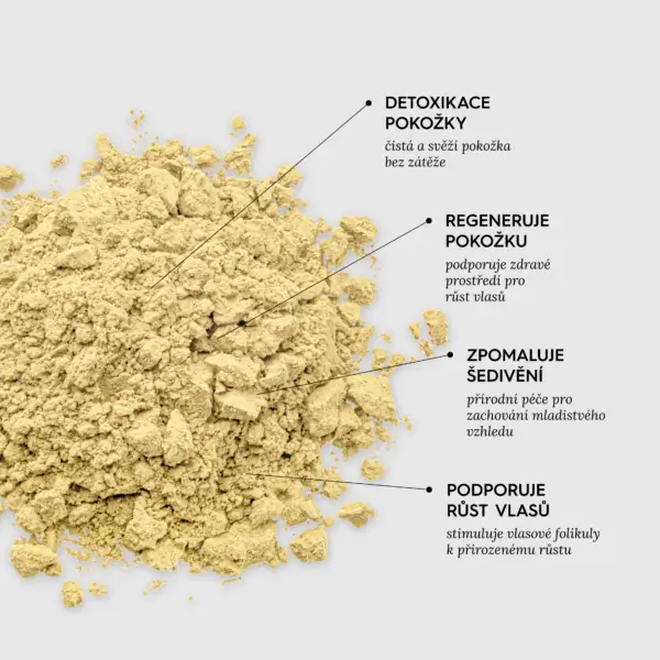 MASKA NA VLASY přírodní HAIR OF GAURÍ Voono - bylinná Ájurvédská maska pro růst, sílu a lesk vlasů | 100 g