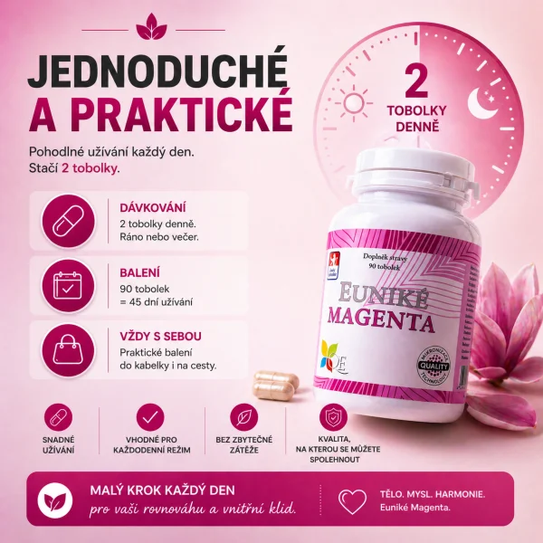 EUNIKÉ MAGENTA - přírodní antidepresivum z magnólie 90 tobolek