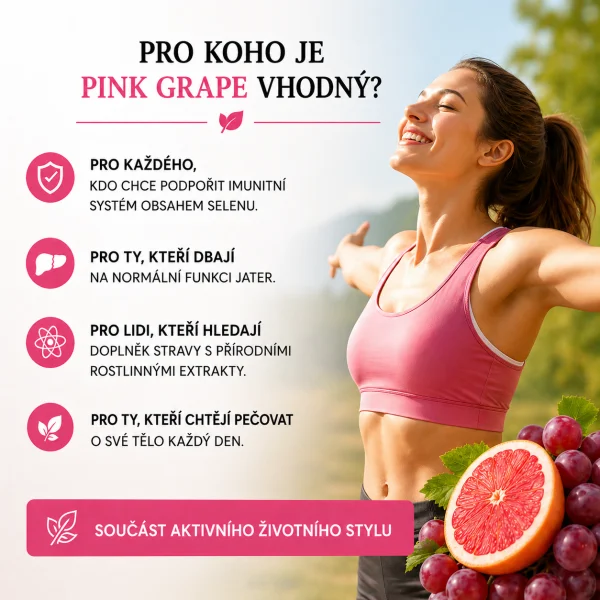 EUNIKÉ PINK GRAPE - přírodní zabiják 800 druhů virů a bakterií 5 x 60 tobolek