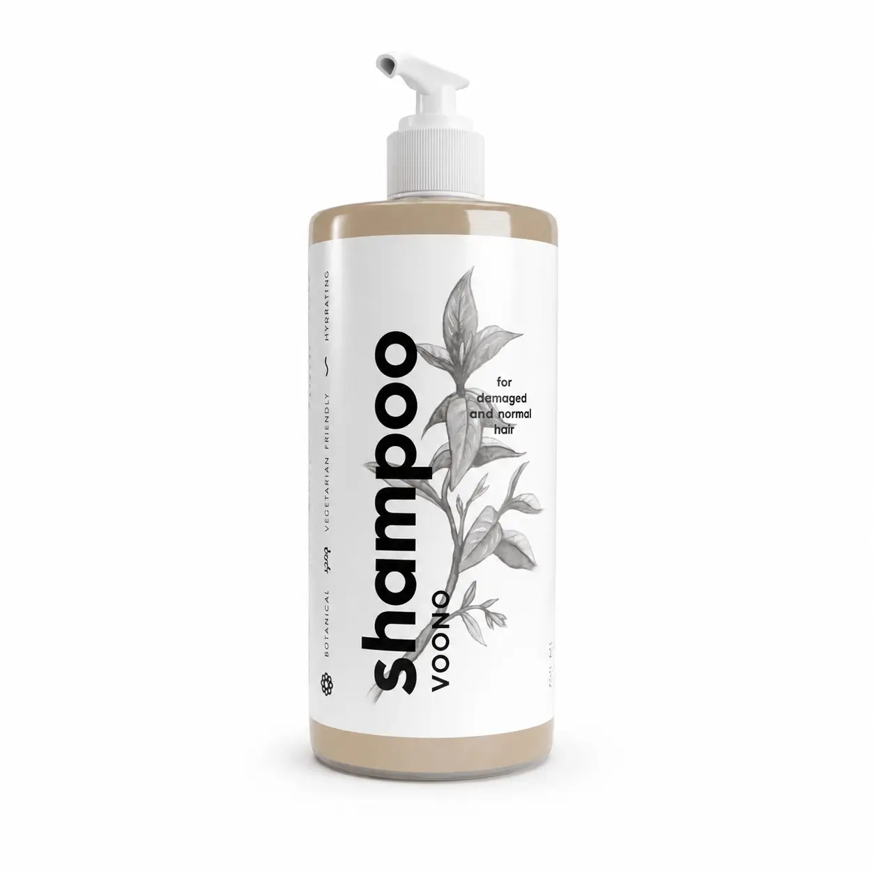 ŠAMPON pro POŠKOZENÉ a SUCHÉ vlasy | hydratační | přírodní | Voono | 750 ml