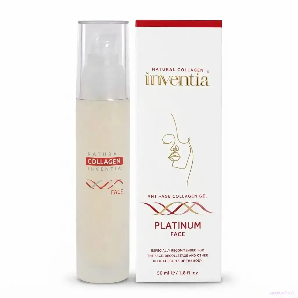 TROPOKOLAGEN na obličej | Inventia Platinum FACE | živý kolagen | 50 ml