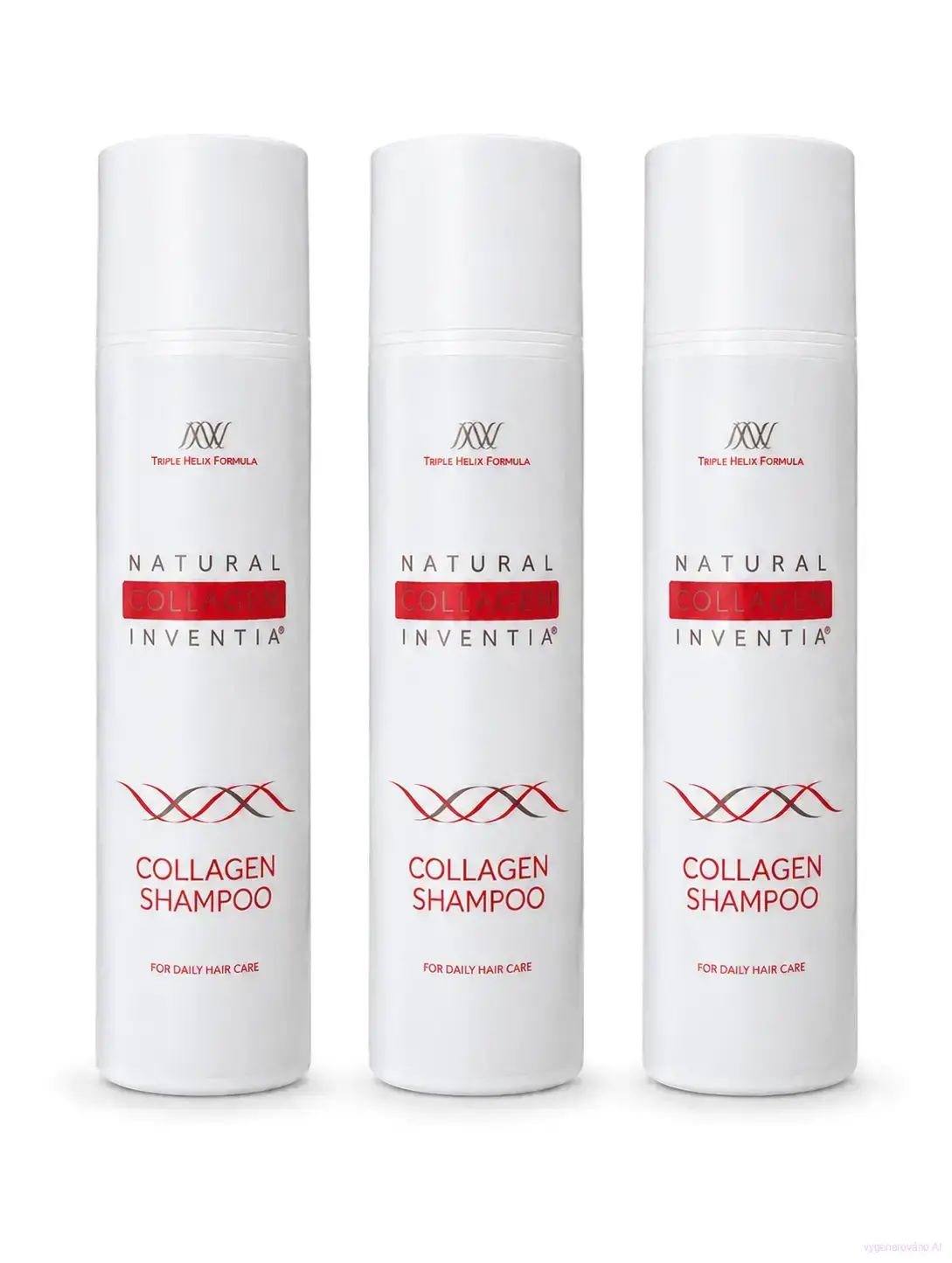 ŠAMPON s živým kolagenem | regeneruje a posiluje vlasy | Inventia | 3 x 200 ml | 3 balení