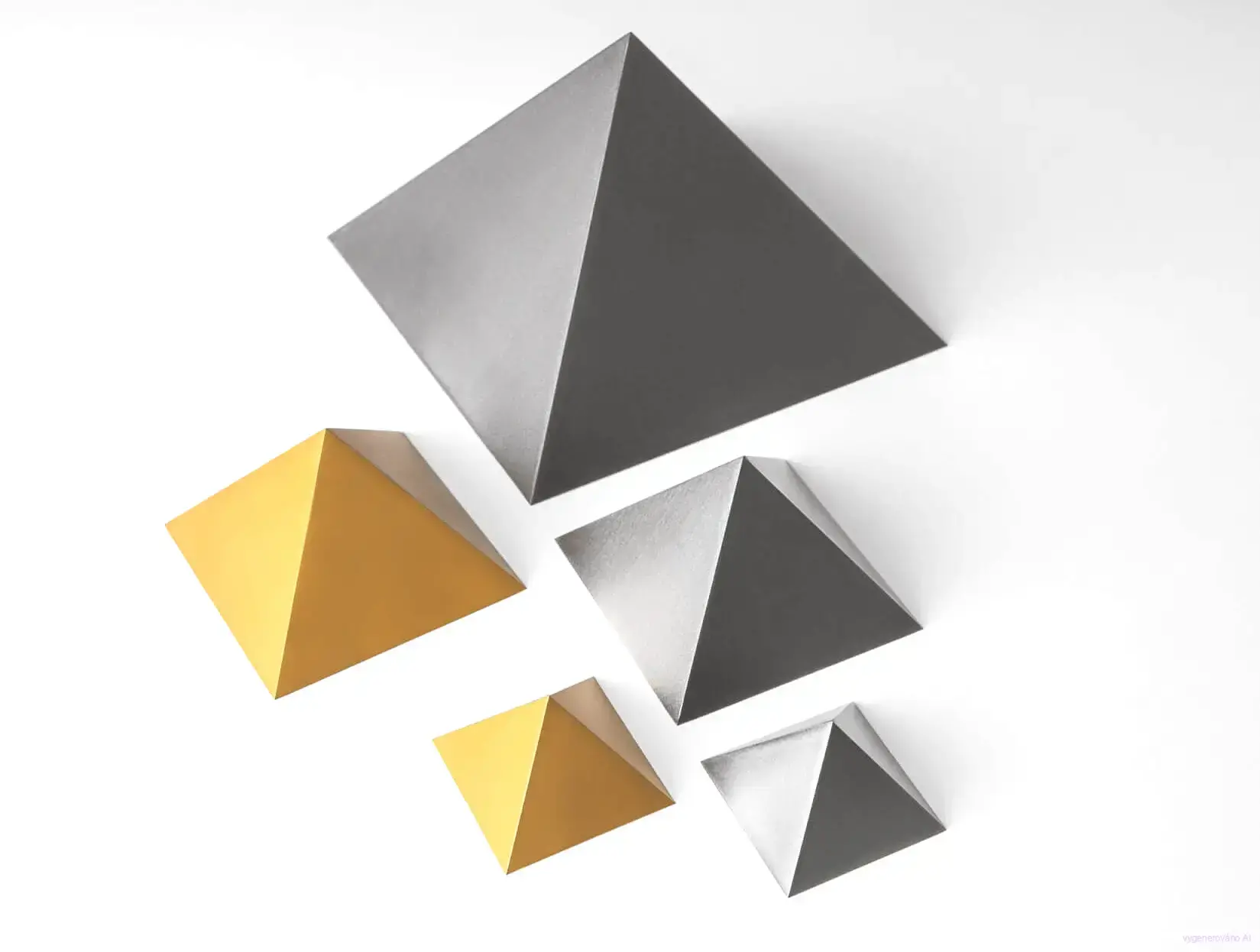 Titanová pyramida s úhly stran 51,85°
